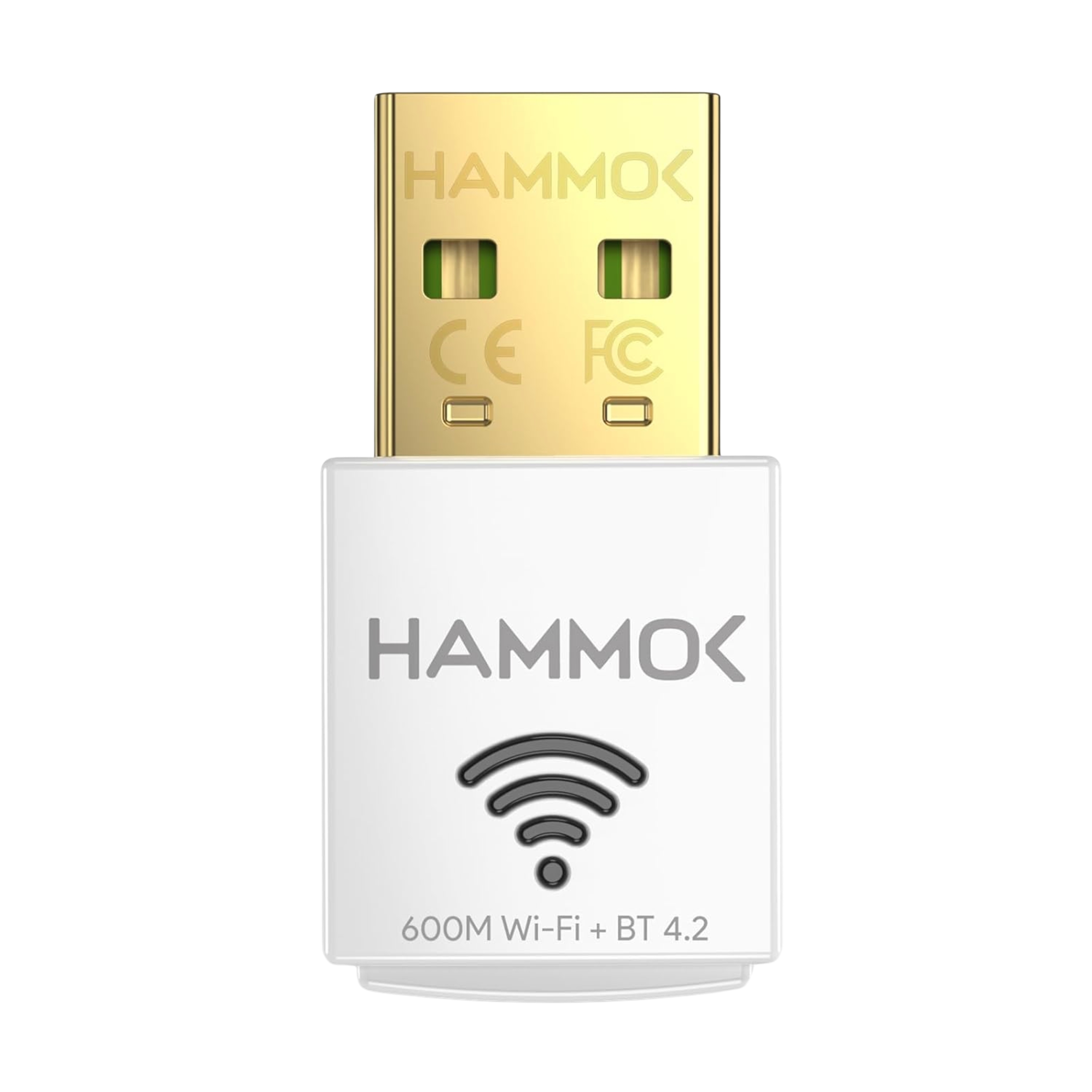 HAMMOK| ELLA USB 2.0 |WI FI BLUETOOTH ADAPTER| 2-IN-1 | 600MBPS | DUAL BAND 2.4 / 5GHZ WIRELESS | WHITE