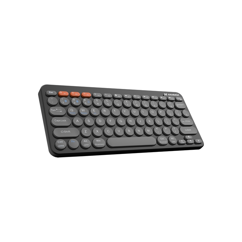 HAMMOK | FLEX MULTI DEVICE | WIRELESS, BLUETOOTH KEYBOARD | SILENT TYPING| GREY HAMMOK | FLEX MULTI DEVICE | WIRELESS, BLUETOOTH KEYBOARD | SILENT TYPING| GREY