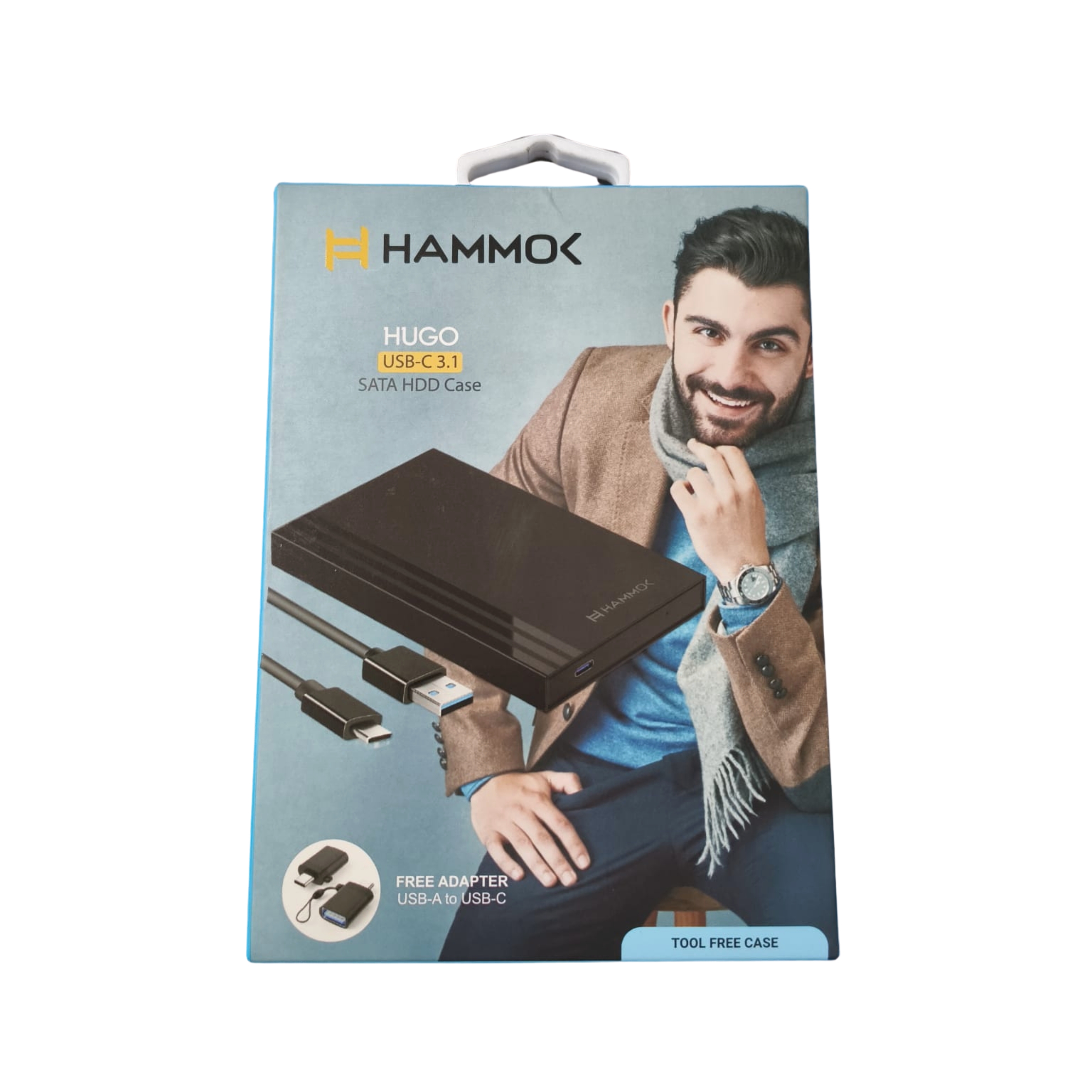 HAMMOK | HUGO USB-C 3.1 | SATA HDD CASE| 2.5” SATA |UPTO 6 TB SUPPORT | MATTE BLACK HAMMOK | HUGO USB-C 3.1 | SATA HDD CASE| 2.5” SATA |UPTO 6 TB SUPPORT | MATTE BLACK