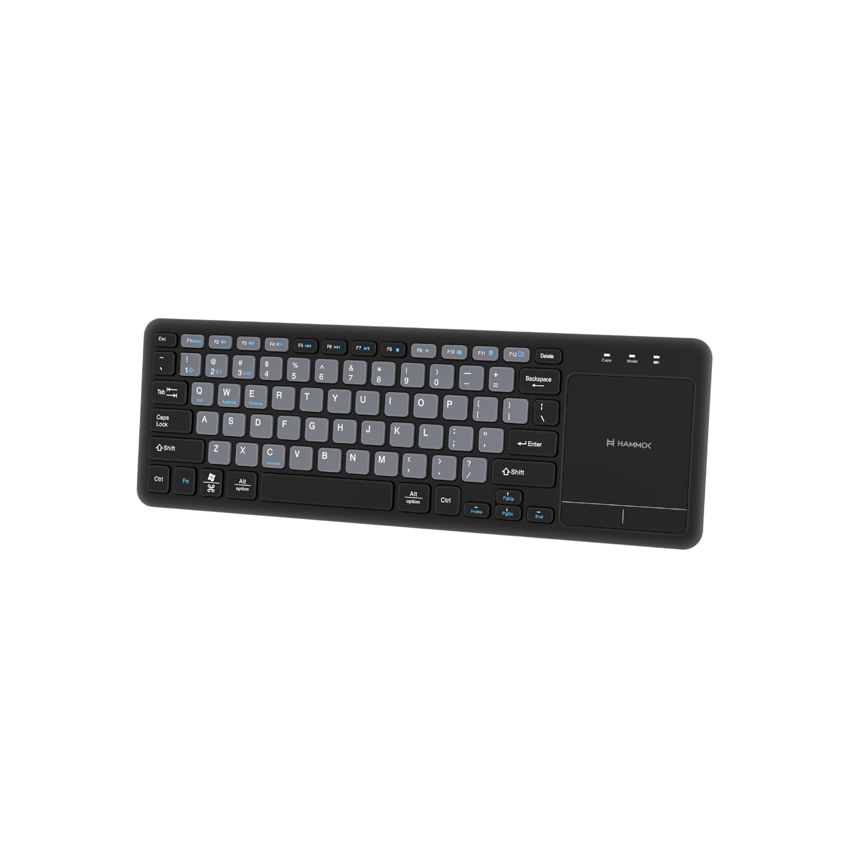 HAMMOK| OTTO MULTI DEVICE | WIRELESS, BLUETOOTH KEYBOARD WITH TOUCHPAD |WHITE