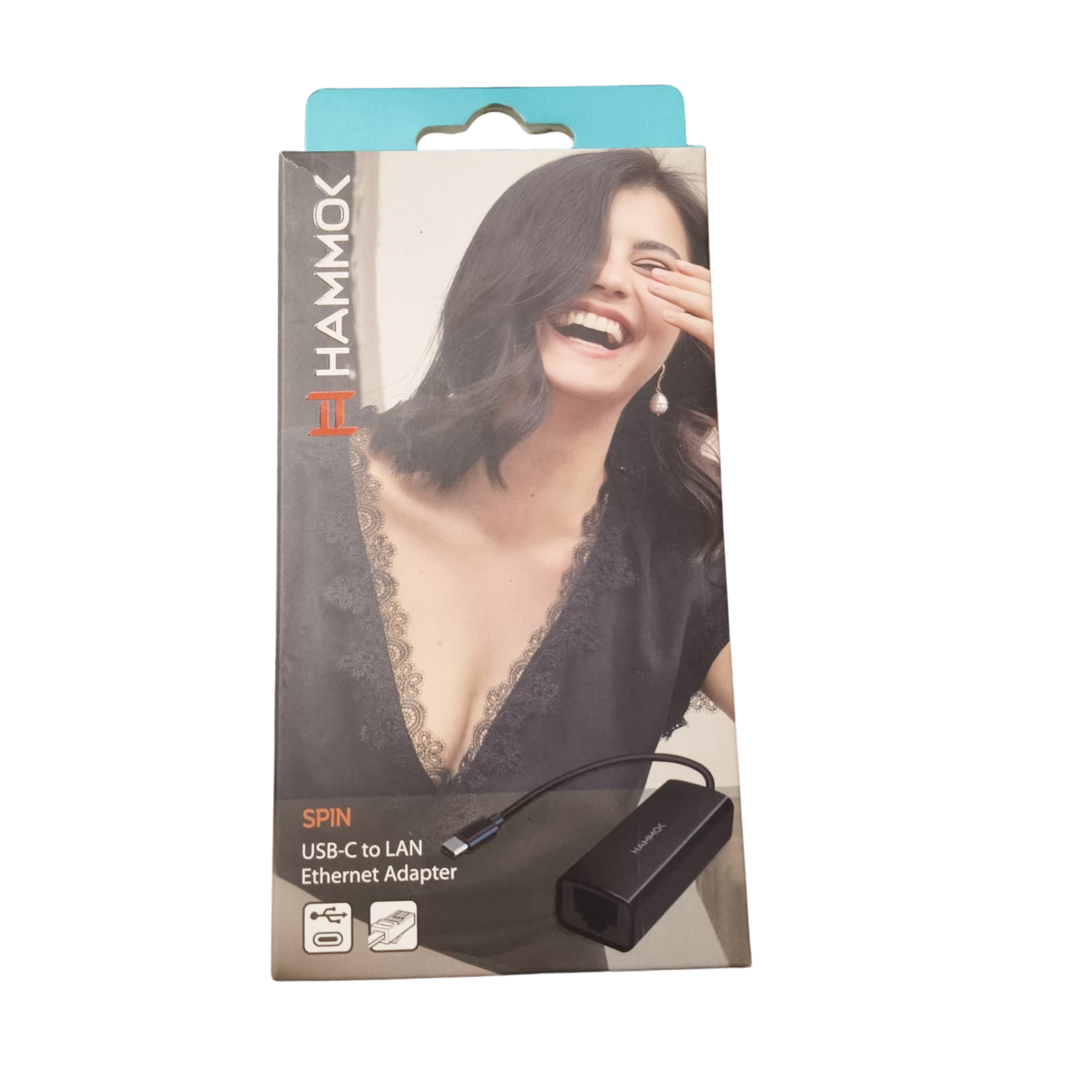 HAMMOK| SPIN USB -C TO LAN| ETHERNET ADAPTER| BLACK HAMMOK| SPIN USB -C TO LAN| ETHERNET ADAPTER| BLACK