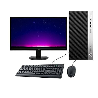 HP ProDesk 400 G6 | I5 | 8th GEN | 8 GB RAM | 256 GB SSD | 19" Monitor | Desktop Full Set
