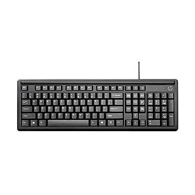 HP Wired Keyboard | K100 | USB Plug & Play Setup | LED Indicators