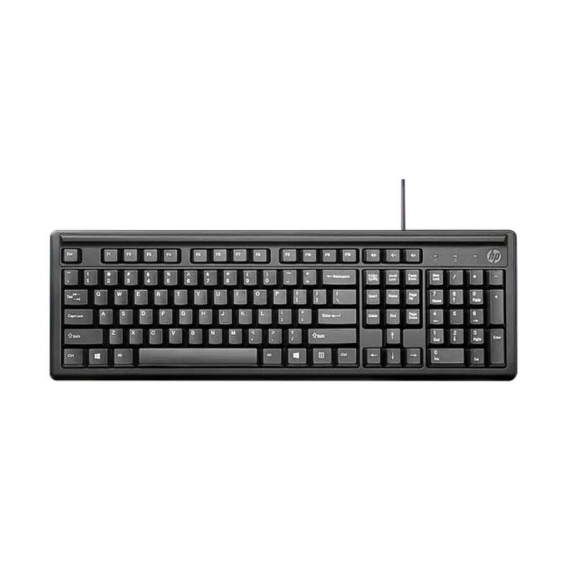 HP Wired Keyboard | K100 | USB Plug & Play Setup | LED Indicators HP Wired Keyboard | K100 | USB Plug & Play Setup | LED Indicators