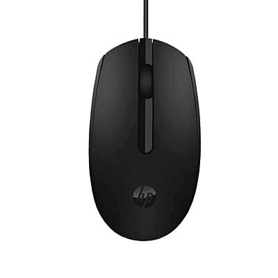HP Wired USB Mouse | M10 | With 3 Buttons | 1000DPI | Black