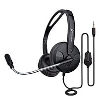 IDEAKARD H150 | Wired Stereo Headset USB | Adjustable Headband | Built-in Microphone | Black IDEAKARD H150 | Wired Stereo Headset USB | Adjustable Headband | Built-in Microphone | Black