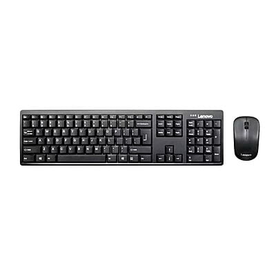Lenovo 100 Wireless Keyboard & Mouse Combo | Ambidextrous 1000 DPI Mouse | Optical Sensor