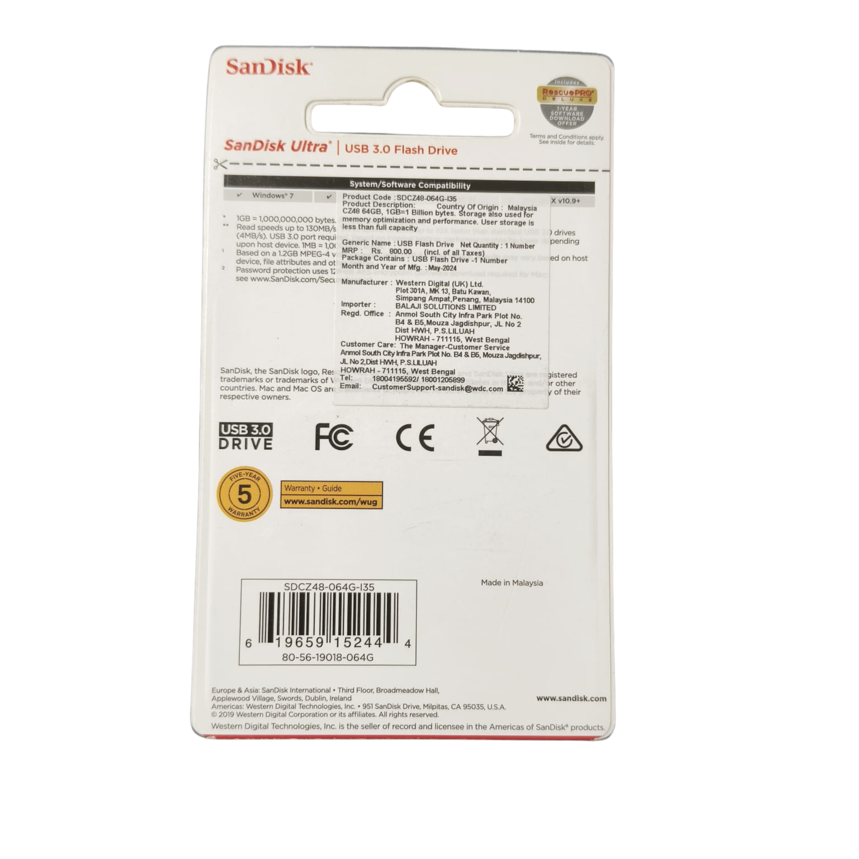 SanDisk Pen Drive | Ultra Flair | 64 GB | USB 3.0 Pen Drive | Silver SanDisk Pen Drive | Ultra Flair | 64 GB | USB 3.0 Pen Drive | Silver