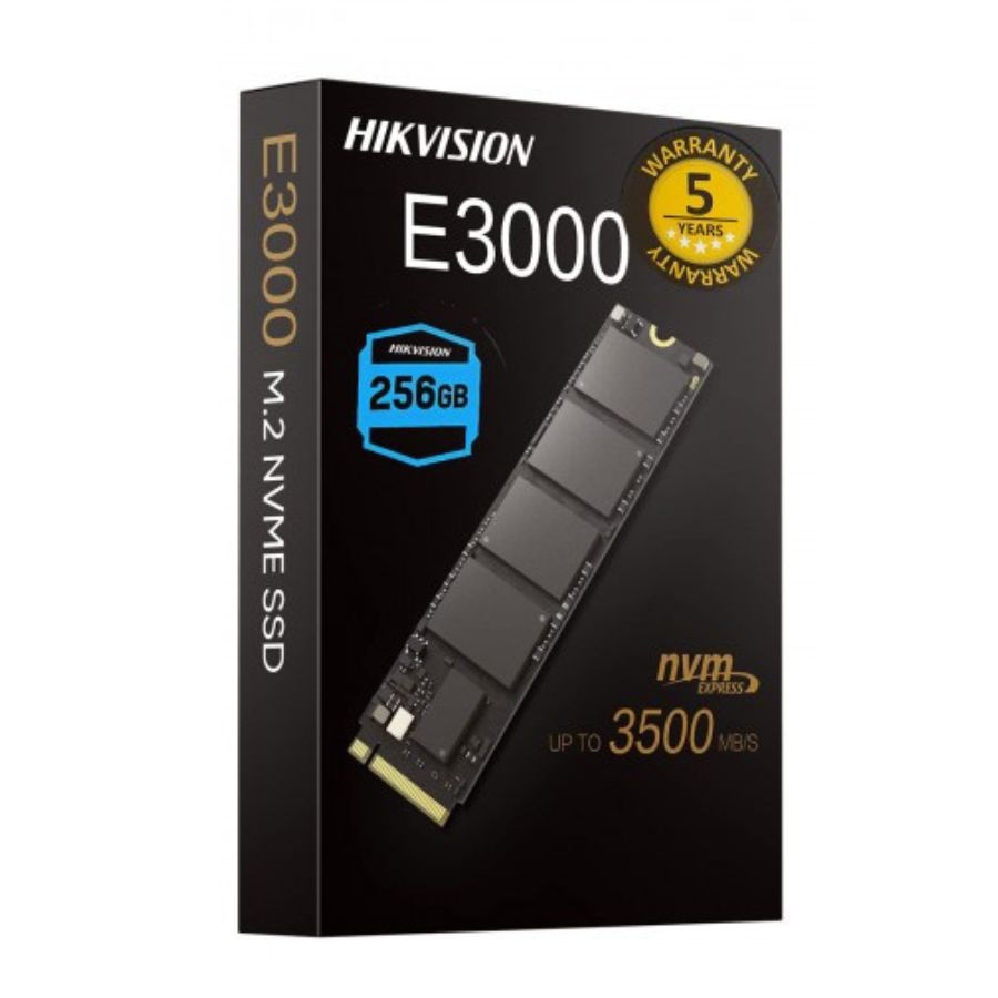 Hikvision E3000 Internal NVMe PCIe M.2 SSD 256GB, Internal Solid State Drive, Gen 3x4, 2280, 3D NAND Flash Memory, Up to 3500MB/s Read Speed Hikvision E3000 Internal NVMe PCIe M.2 SSD 256GB, Internal Solid State Drive, Gen 3x4, 2280, 3D NAND Flash Memory, Up to 3500MB/s Read Speed